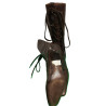 Maliparmi Retro Lace Boots Retro Model ST04 Brown