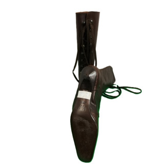 Lace Boots MaliParmi Retro Model St04 Brown