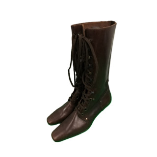 Bottes à Lacets MaliParmi Rétro Modèle St04 Marron