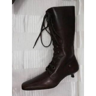 Maliparmi retro laço botas retrô modelo st04 marrom
