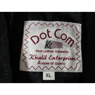 Retro-Weste Dot Com Echtes Leder