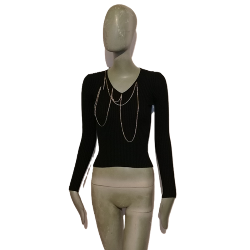 Camisola Simultaneous Artic preto do vintage. L 55111