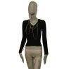 Camisola Simultaneous Artic preto do vintage. L 55111