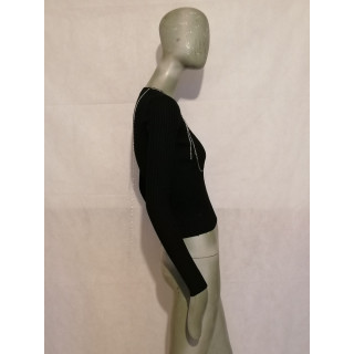 Camisola Simultaneous Artic preto do vintage. L 55111