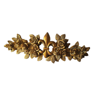 Decorative resin lily flower with hanging roses