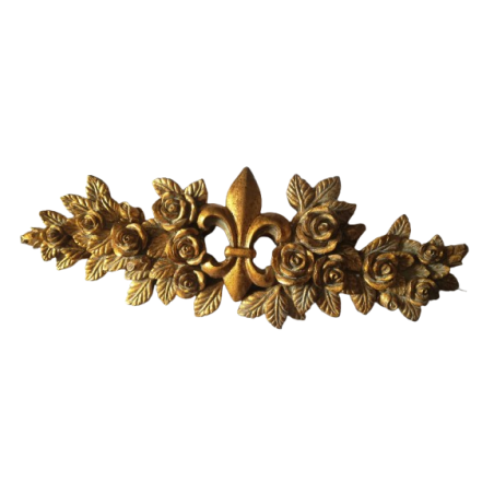 Decorative resin lily flower with hanging roses