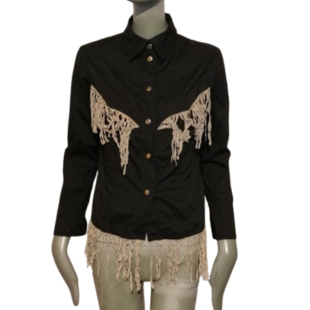 Camisa ocidental do estilo do vintage