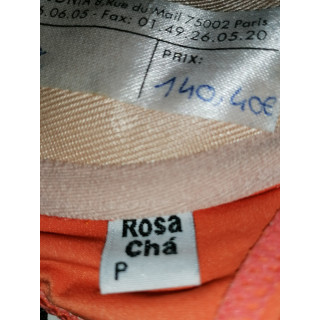 Rosa Chá Archive Y2K Deadstock Bikini Top Corail Néon Paris 2002