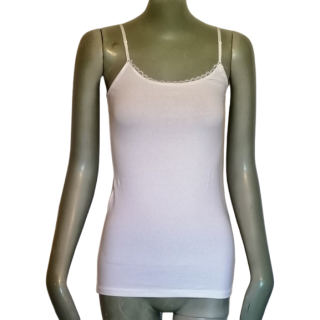 Lily of the Valley tank top with embroidery