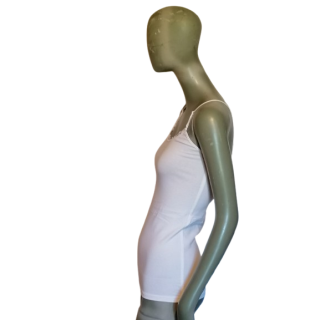 Lily of the Valley tank top with embroidery