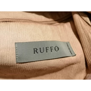 Giacca di pelle Ruffo Stile a coste in velluto
