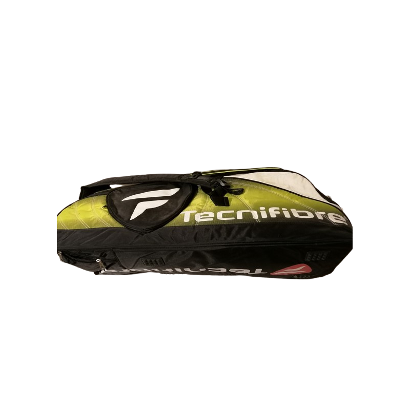 Grande saco de tênis Tecnifibre Verde e preto