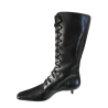 Maliparmi retro laço botas retrô modelo st04 marrom