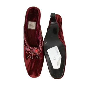 Maliparmi Mules Modelo SB89 Bordeaux