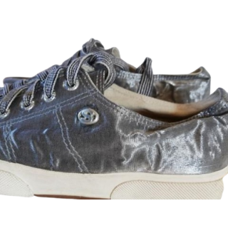 Tennis Superga Silberne Leinwand