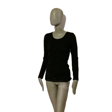 Maglione Oppio Jeans Collettore di donna vela nera