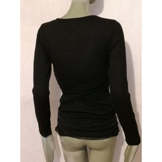 Camisola Oppio Jeans Coletor de mulher de vela preta