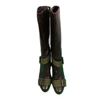 Boots Rodolphe Menudier Green buckles