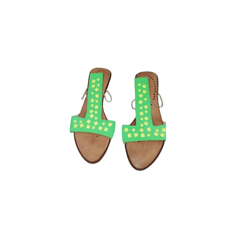 Sandals Nello Nembro Green-Deco
