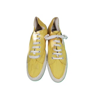 Tênis Superga Lona de estilo amarelo