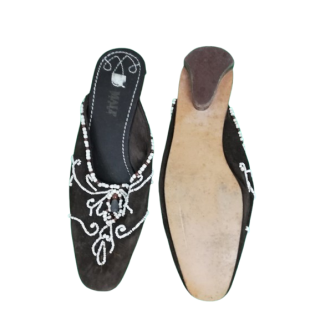 Pair Mules Maliparmi Vintage heels Flats